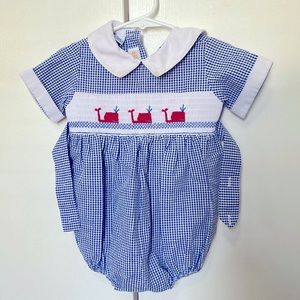 Boys smocked bubble